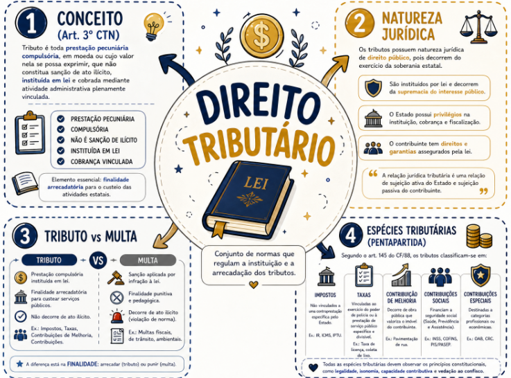 Mapa Mental Direito Tributário Espécies